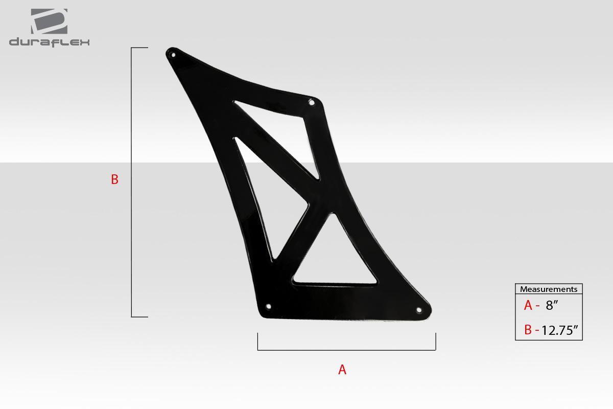 Universal 80" Duraflex VRX V2 Short Wing Complete Kit - 9 Piece