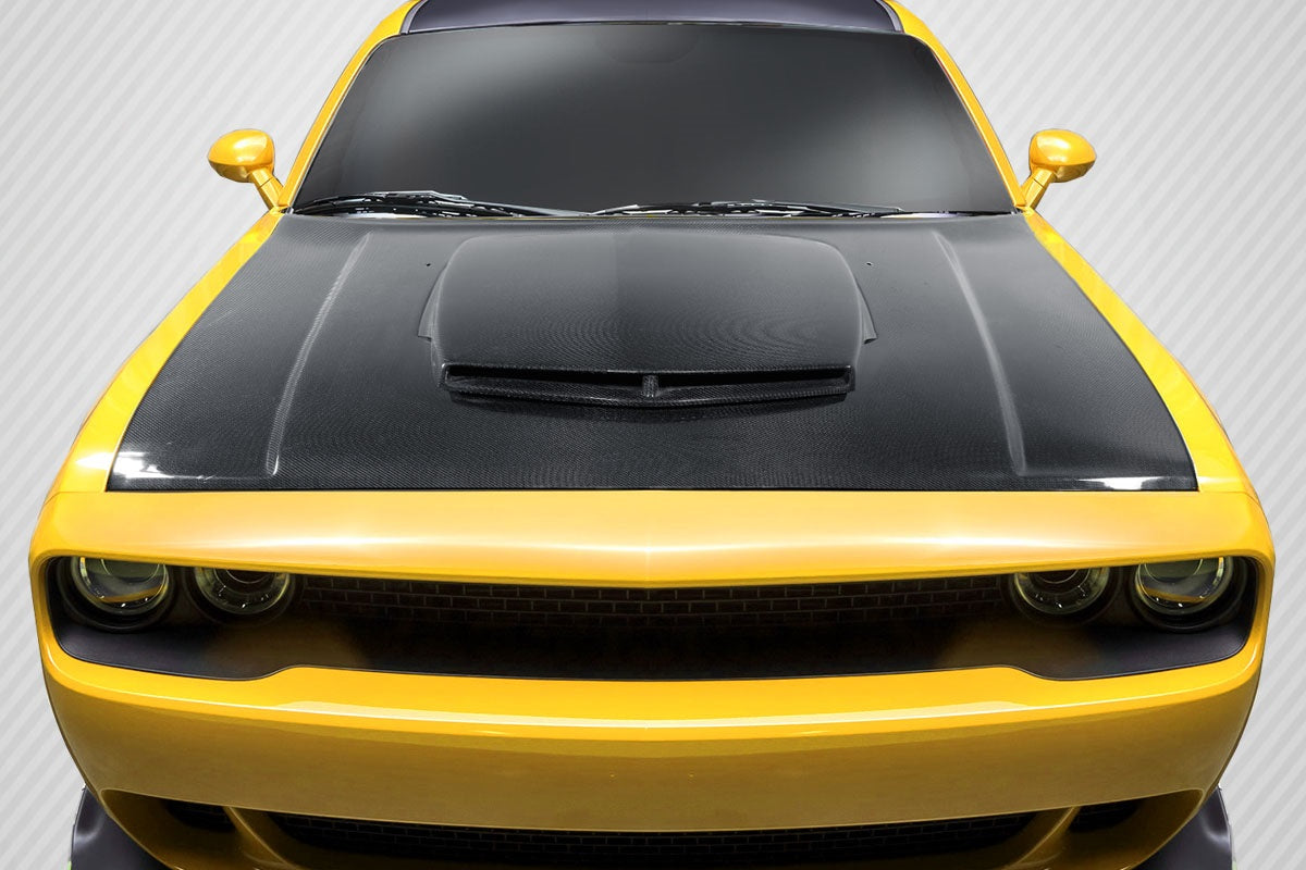 2008-2023 Dodge Challenger Carbon Creations TA Look Carbon Fiber Hood