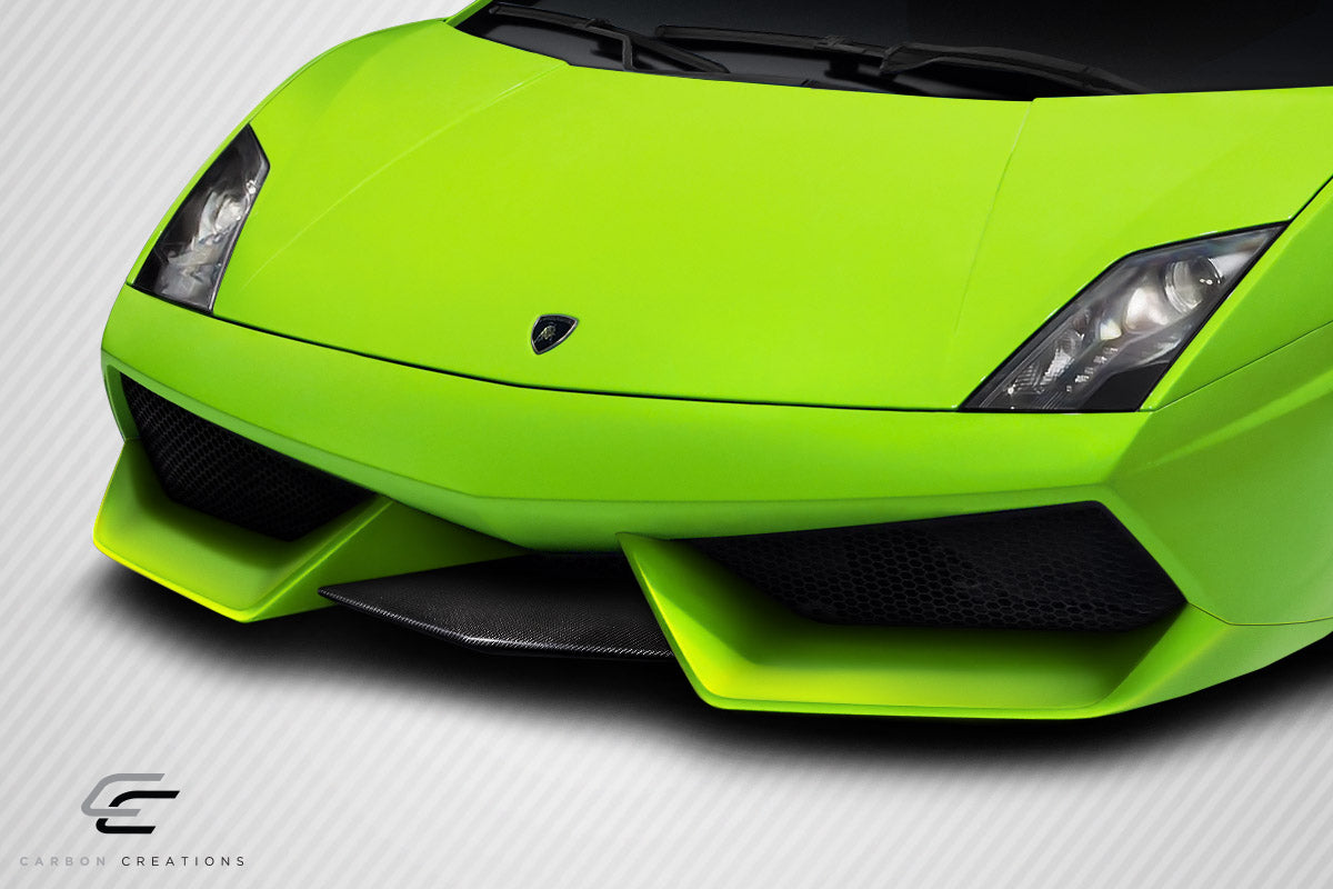 2004-2013 Lamborghini Gallardo Carbon Creations LP560 LP570 Look Front Middle Add On Lip Spoiler Air Dam - 1 Piece (S)