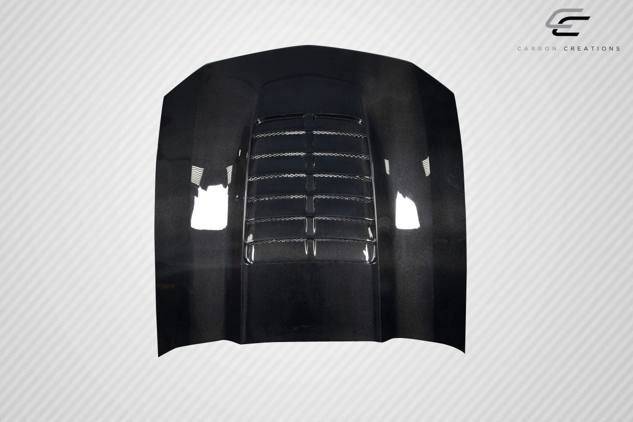 2005-2009 Ford Mustang Carbon Creations GT500 V2 Hood - 1 Piece
