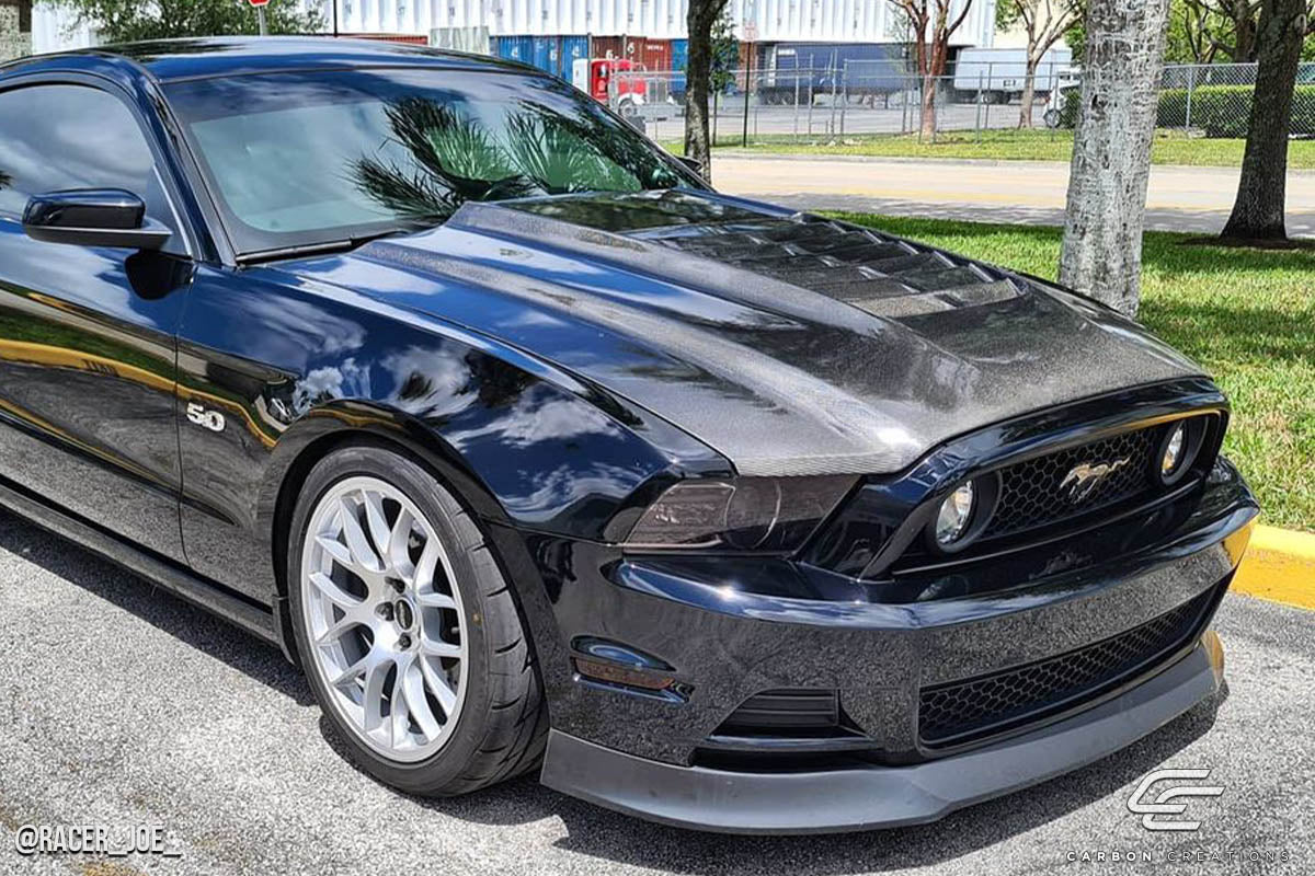 2013-2014 Ford Mustang / 2010-2014 Mustang GT500 Carbon Creations GT500 V2 Hood - 1 Piece