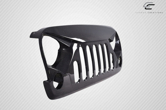 2007-2018 Jeep Wrangler Carbon Creations Predator Grille - 1 Piece