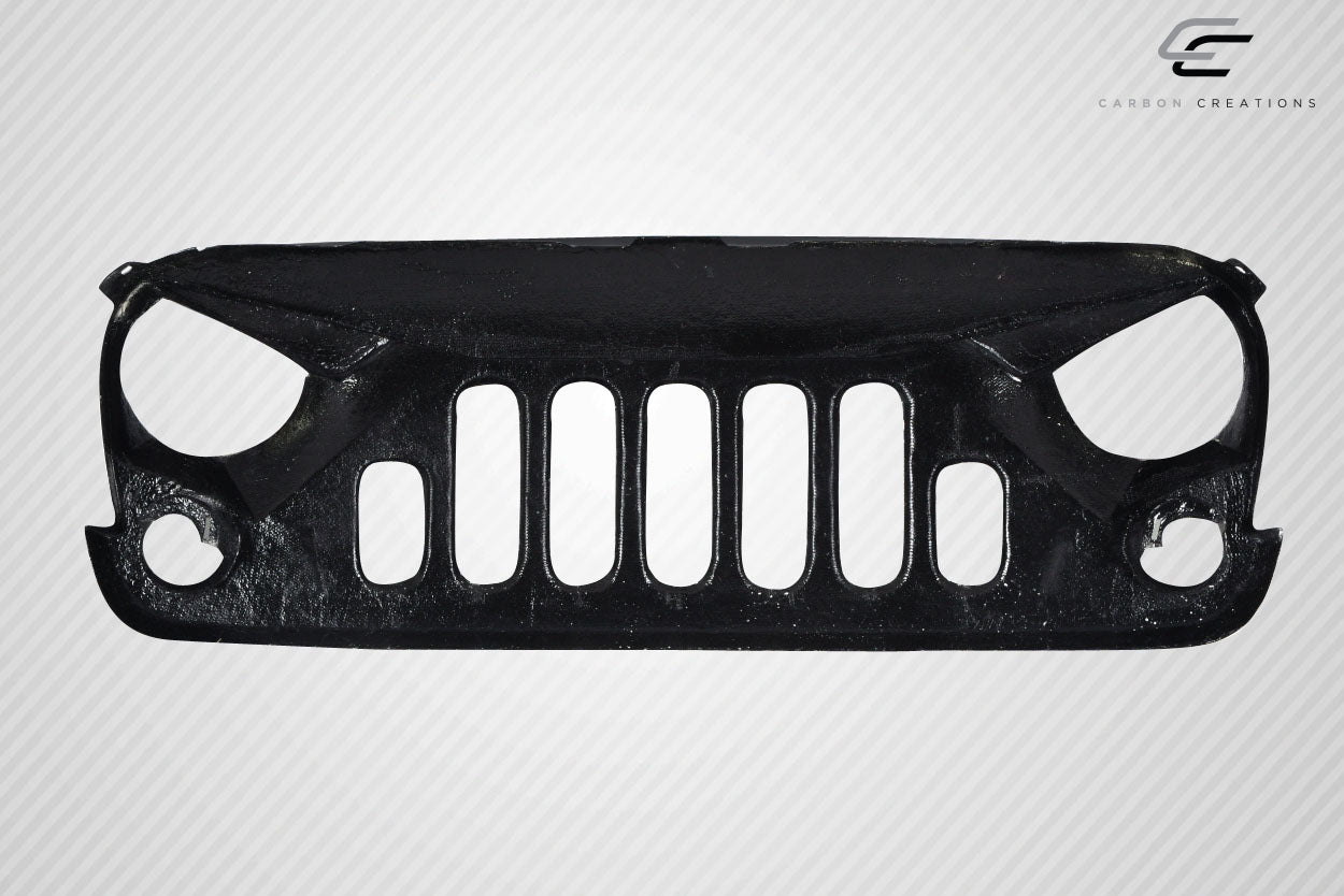 2007-2018 Jeep Wrangler Carbon Creations Predator Grille - 1 Piece (S)