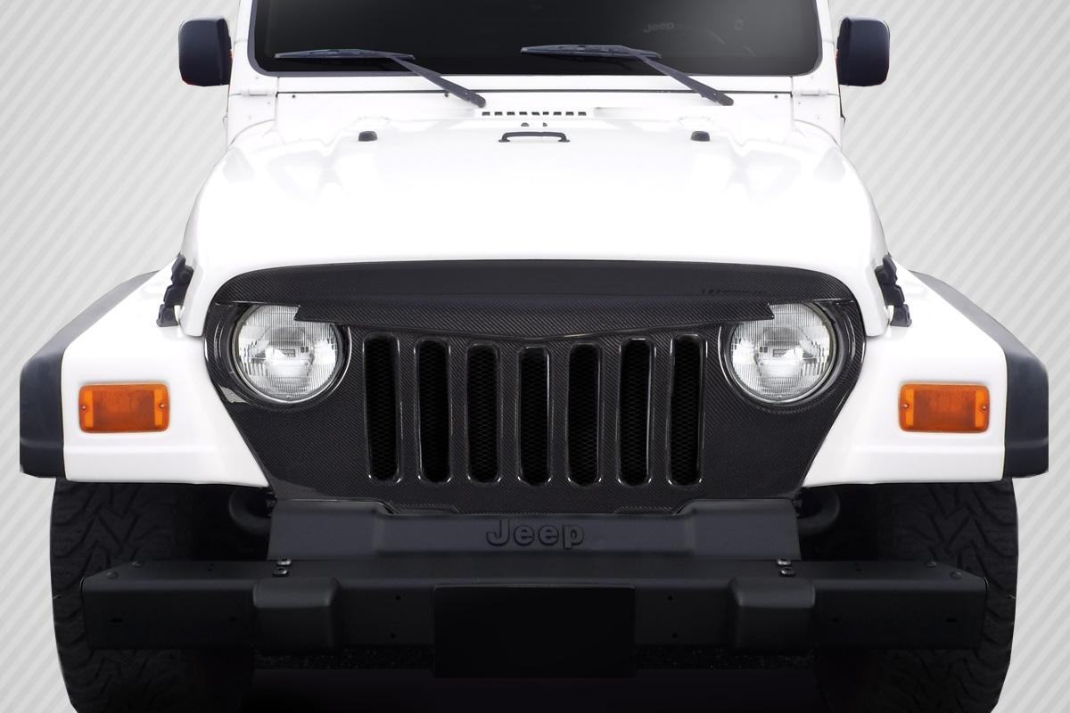 1997-2006 Jeep Wrangler Carbon Creations Predator Carbon Fiber Grille