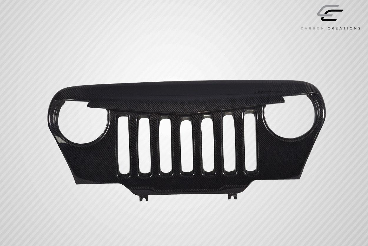 1997-2006 Jeep Wrangler Carbon Creations Predator Carbon Fiber Grille