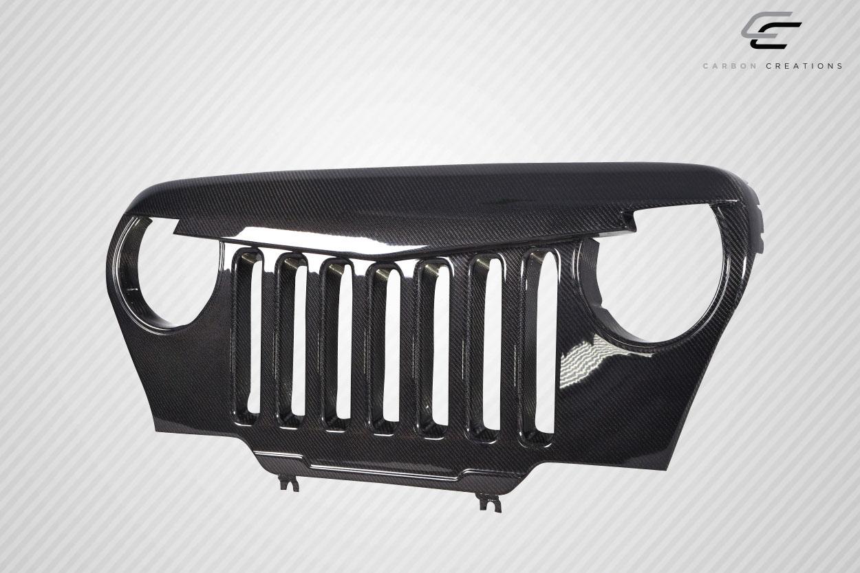 1997-2006 Jeep Wrangler Carbon Creations Predator Carbon Fiber Grille