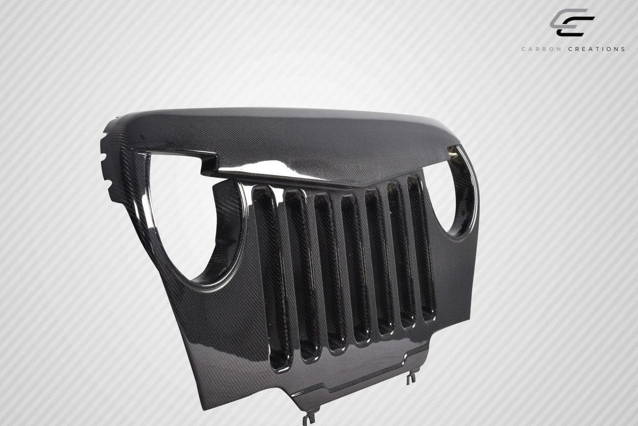 1997-2006 Jeep Wrangler Carbon Creations Predator Carbon Fiber Grille