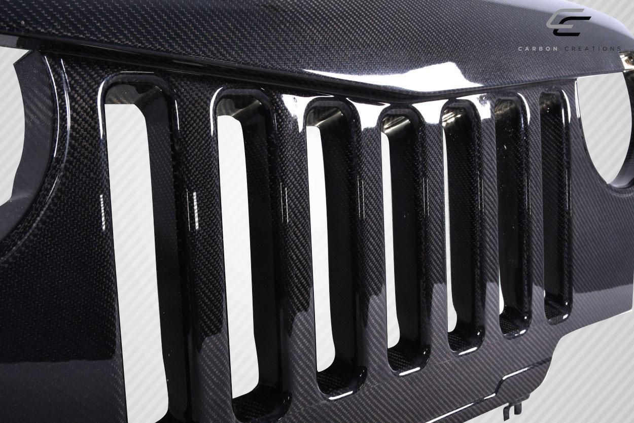 1997-2006 Jeep Wrangler Carbon Creations Predator Carbon Fiber Grille