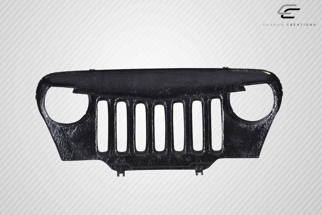 1997-2006 Jeep Wrangler Carbon Creations Predator Carbon Fiber Grille