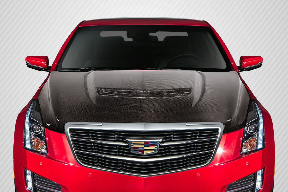 2012-2019 Cadillac ATS Carbon Creations V Look Carbon Fiber Hood