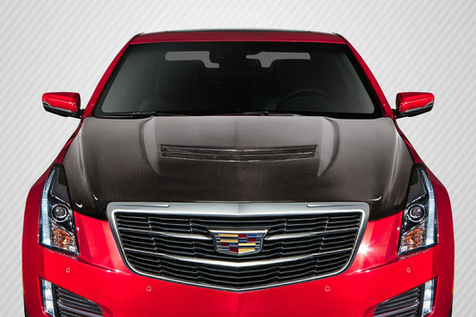 2012-2019 Cadillac ATS Carbon Creations V Look Carbon Fiber Hood