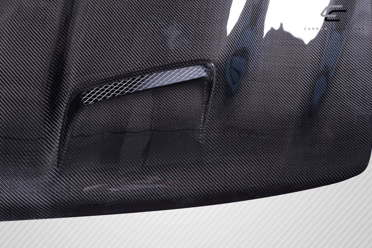 1999-2002 Chevrolet Silverado 2000-2006 Tahoe Suburban Carbon Creations Dual Ram Air Hood - 1 Piece