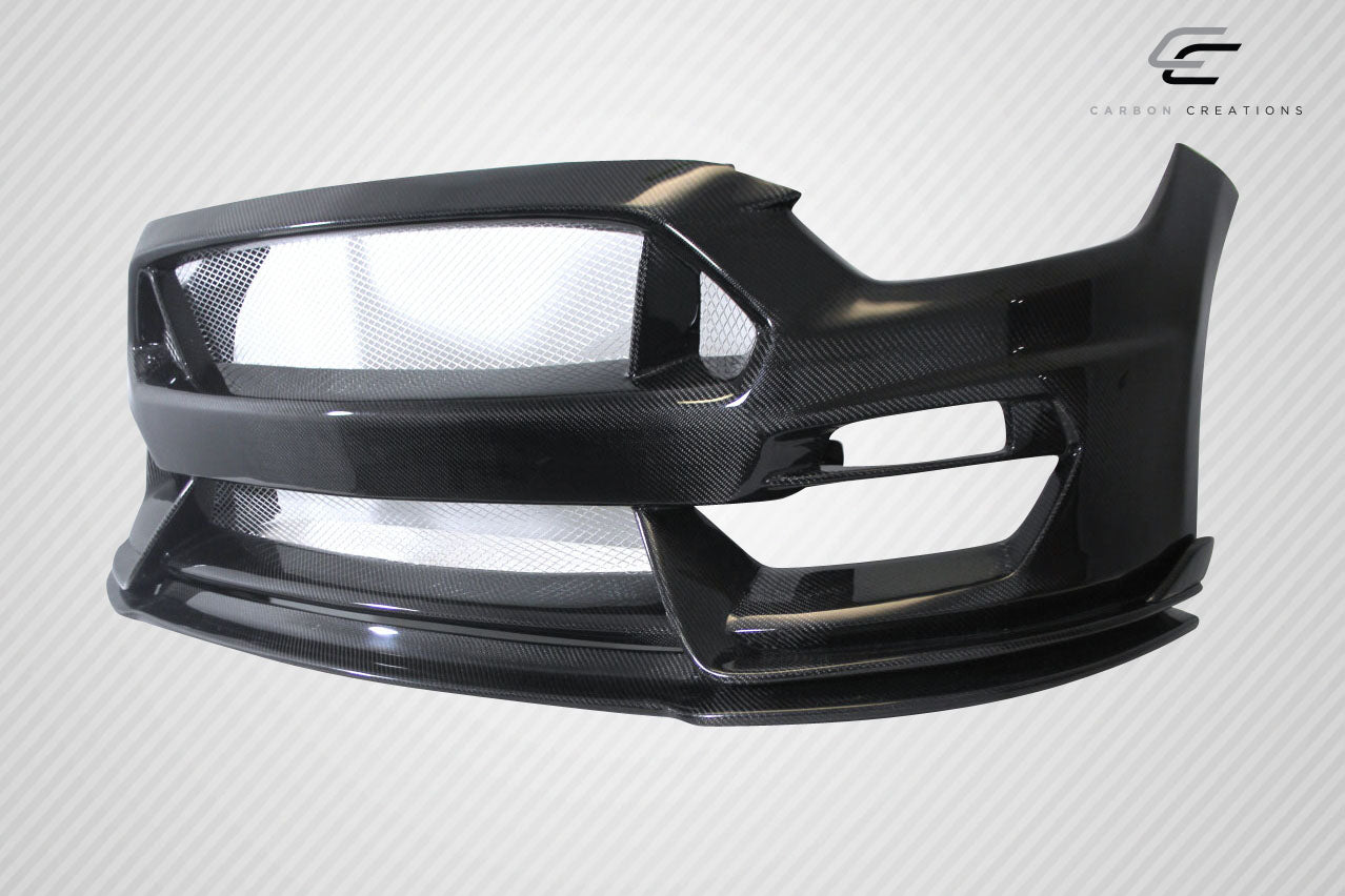 2015-2017 Ford Mustang Carbon Creations GT350 Look Carbon Fiber Front Bumper