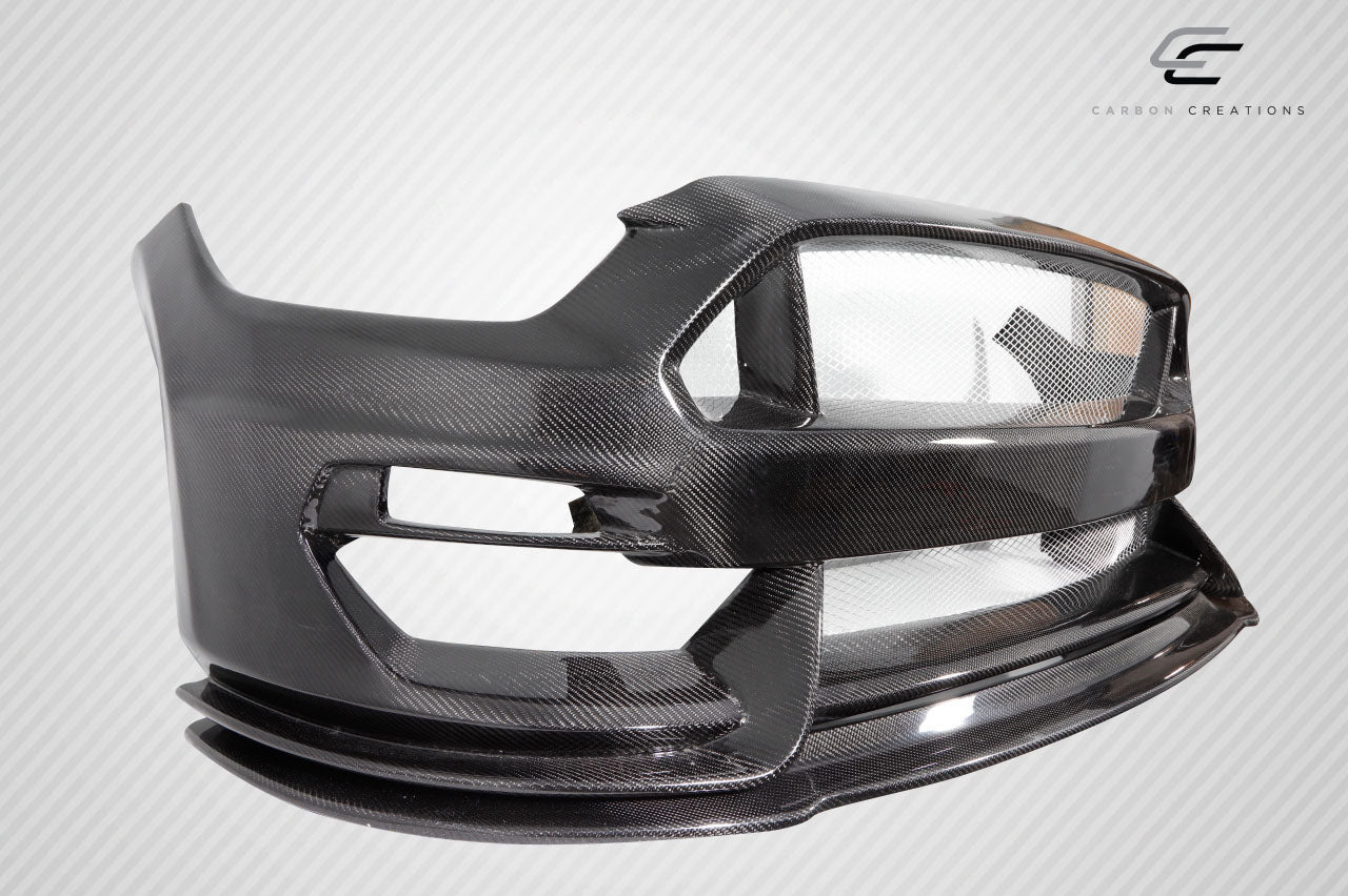 2015-2017 Ford Mustang Carbon Creations GT350 Look Carbon Fiber Front Bumper