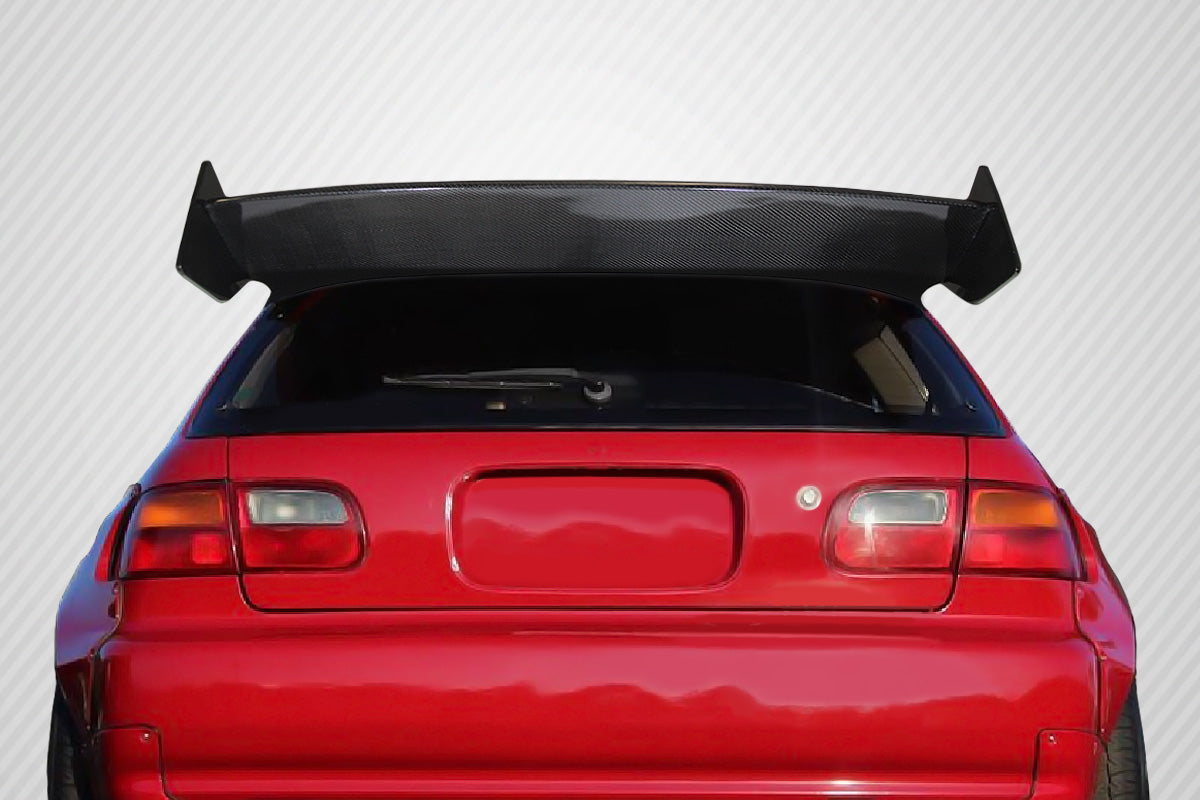 1992-1995 Honda Civic HB Carbon Creations RBS Wing Spoiler - 3 piece (S)