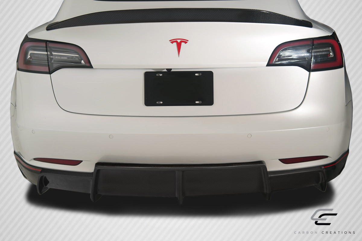 2018-2023 Tesla Model 3 Carbon Creations GT Concept Rear Diffuser - 1 Piece