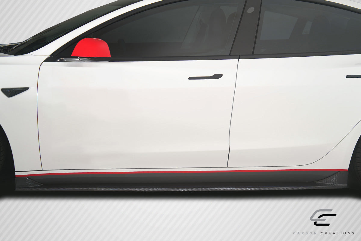 2017-2023 Tesla Model 3 Carbon Creations GT Concept Side Skirt Rocker Panels - 2 Piece (S)