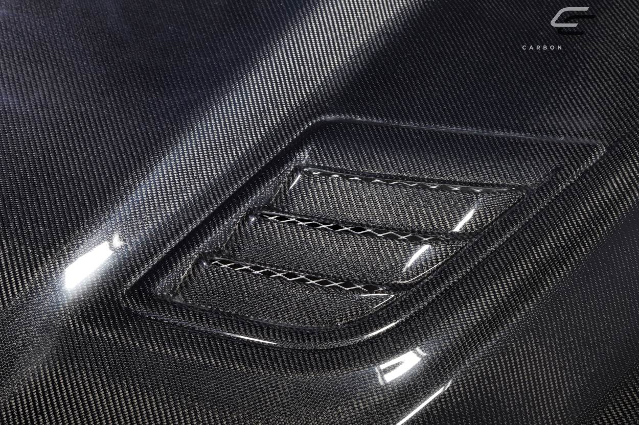 2019-2023 Dodge Ram Carbon Creations Rebel Mopar Look Hood - 1 Piece