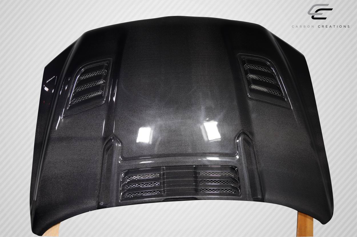 2019-2025 Dodge Ram Carbon Creations Rebel Look Hood - 1 Piece