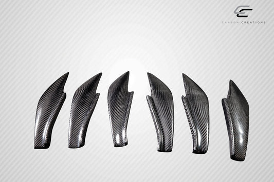 2013-2020 Scion FR-S Toyota 86 Subaru BRZ Carbon Creations GT500 V3 Rear Bumper Canards - 6 Piece