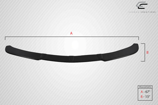 Universal Carbon Creations Adjustable Front Splitter - 3 Piece