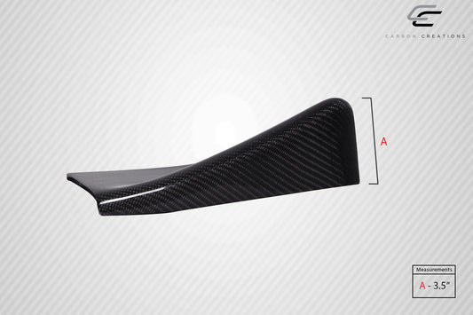 Universal Carbon Creations Adjustable Front Splitter - 3 Piece