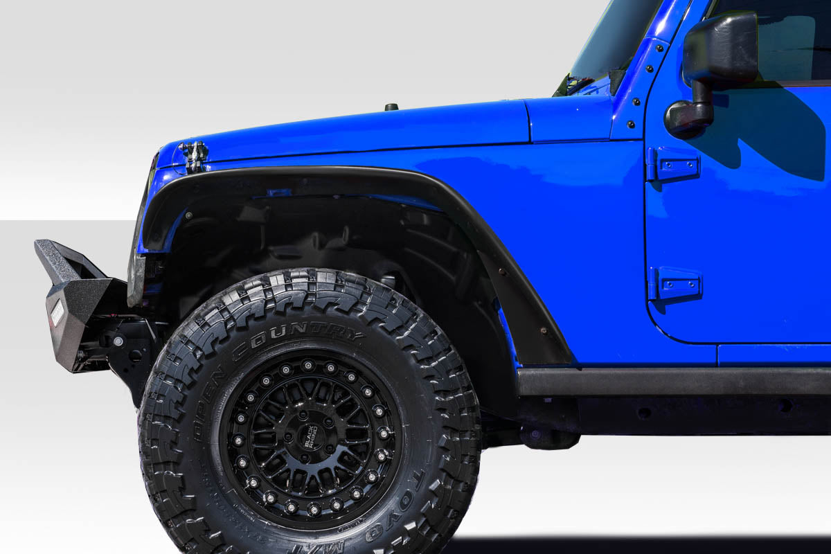 2007-2018 Jeep Wrangler JK Duraflex Rugged Front Fenders - 2 Piece (S)