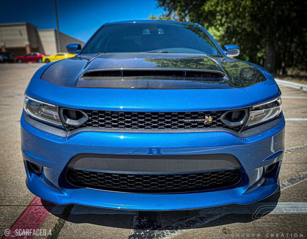 2015-2023 Dodge Charger Carbon Creations Demon Look Hood - 1 Piece