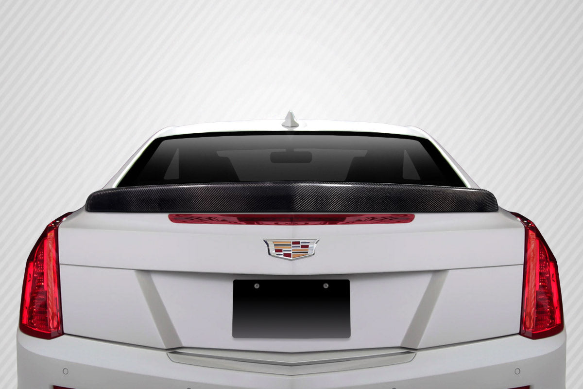 2012-2019 Cadillac ATS Carbon Creations V Look Carbon Fiber Rear Wing