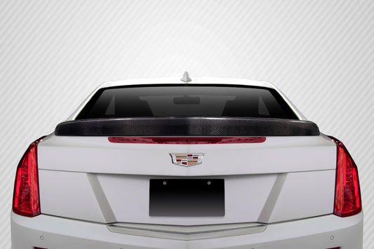 2012-2019 Cadillac ATS Carbon Creations V Look Carbon Fiber Rear Wing