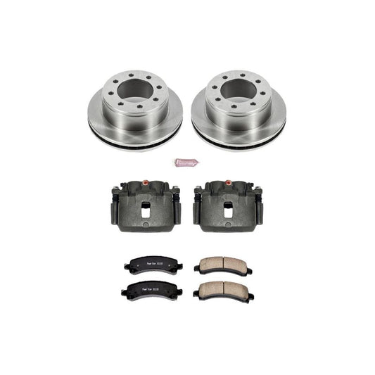 PowerStop rear OE brake calipers and autospecialty kit for GMC Savana 3500 2014-2016 with calipers installed