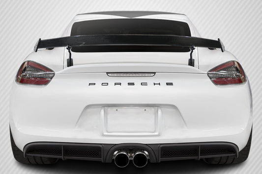 2014-2023 Porsche Cayman Carbon Creations GT4 Look Carbon Fiber Rear Wing