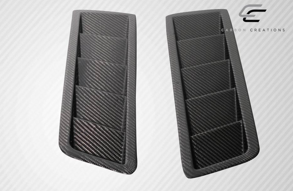 Universal Carbon Creations Race Hood Louver Vents - 2 Piece