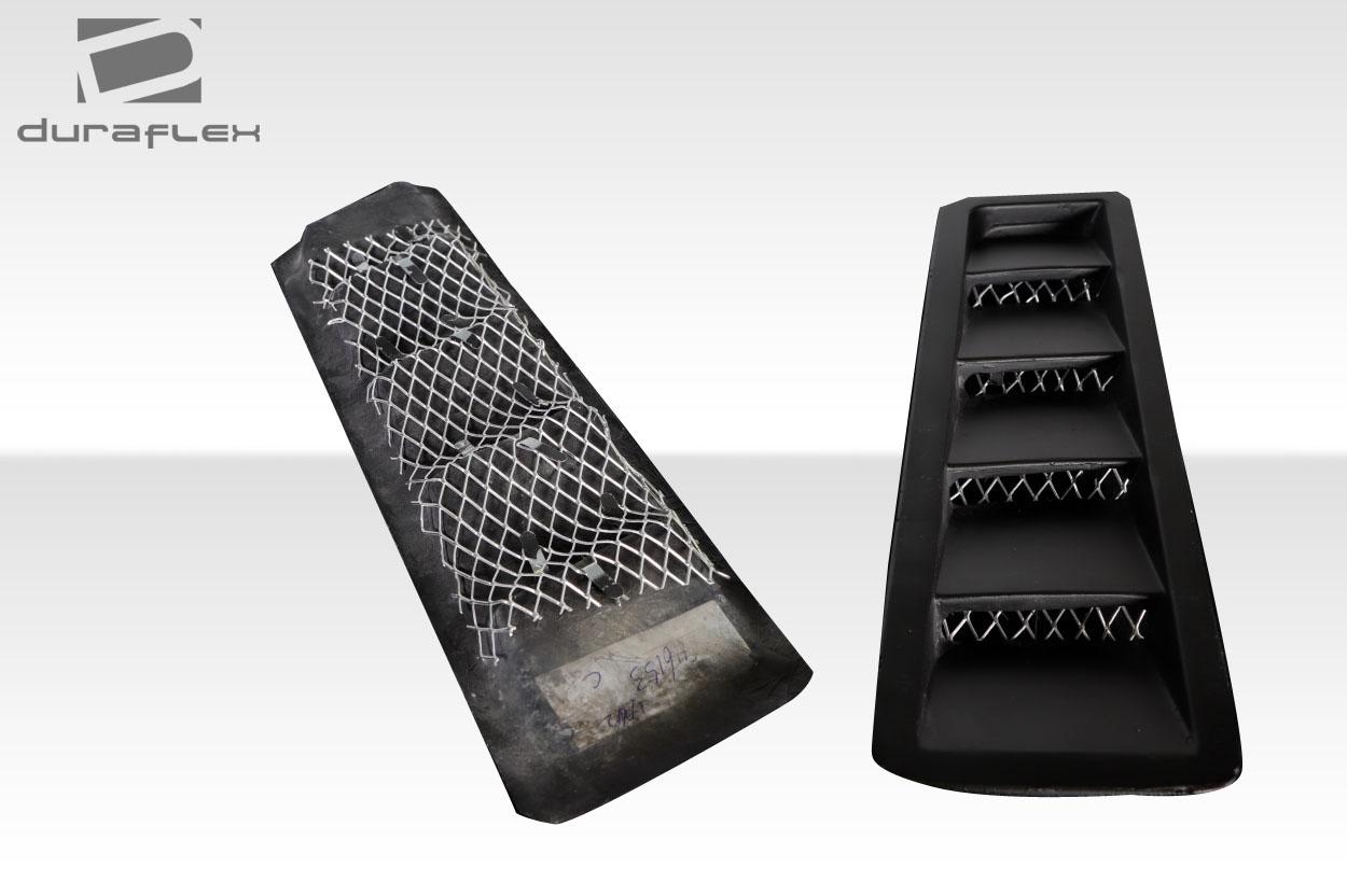 Universal Duraflex Race Hood Louver Vents - 2 Piece