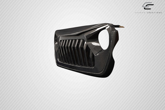 2019-2023 Jeep Wrangler JL Gladiator JT Carbon Creations Predator Grille - 1 Piece