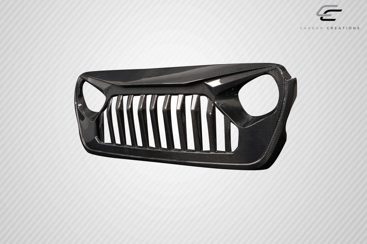 2018-2025 Jeep Wrangler Carbon Creations Predator Carbon Fiber Grille