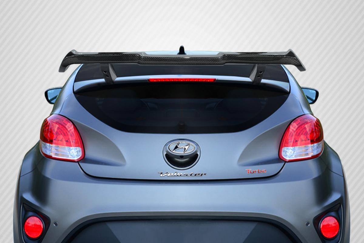 2012-2017 Hyundai Veloster Carbon Creations MR Carbon Fiber Rear Wing