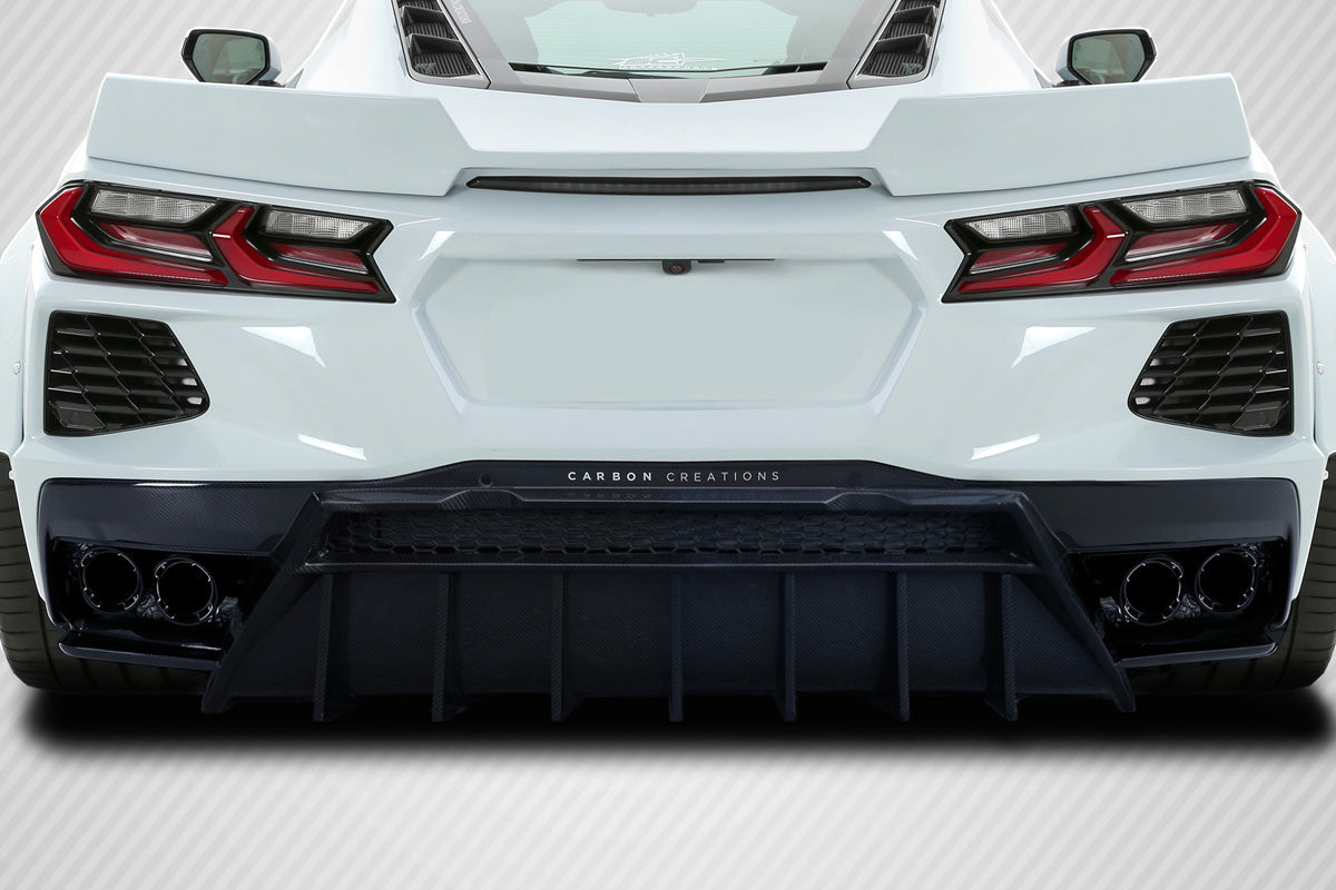 2020-2024 Chevrolet Corvette C8 Carbon Creations Gran Veloce Rear Diffuser - 1 Piece
