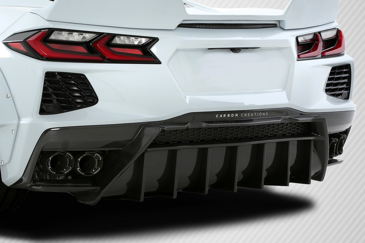 2020-2025 Chevrolet Corvette C8 Carbon Creations Gran Veloce Rear Diffuser - 1 Piece