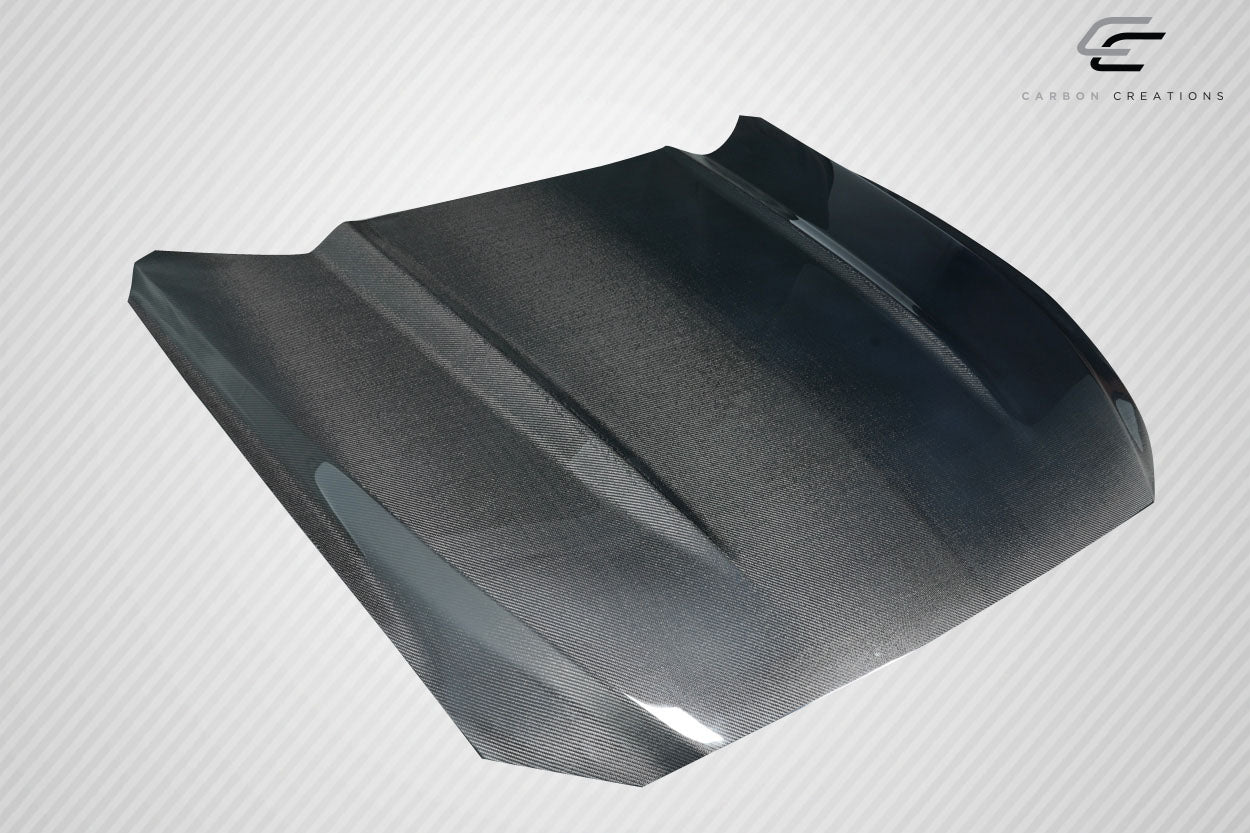 2015-2017 Ford Mustang Carbon Creations OEM Look Hood - 1 Piece
