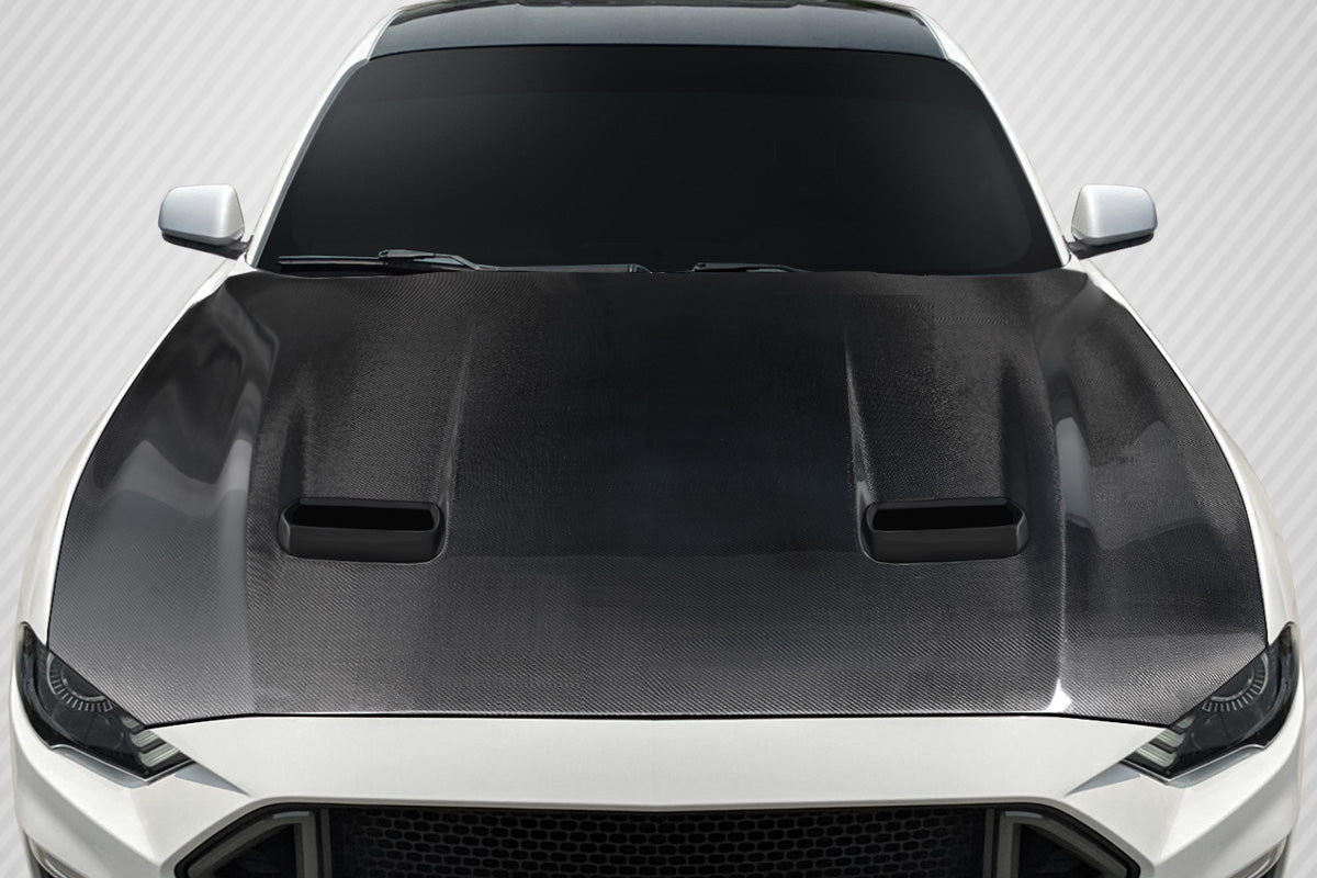 2018-2023 Ford Mustang Carbon Creations OEM Look Carbon Fiber Hood