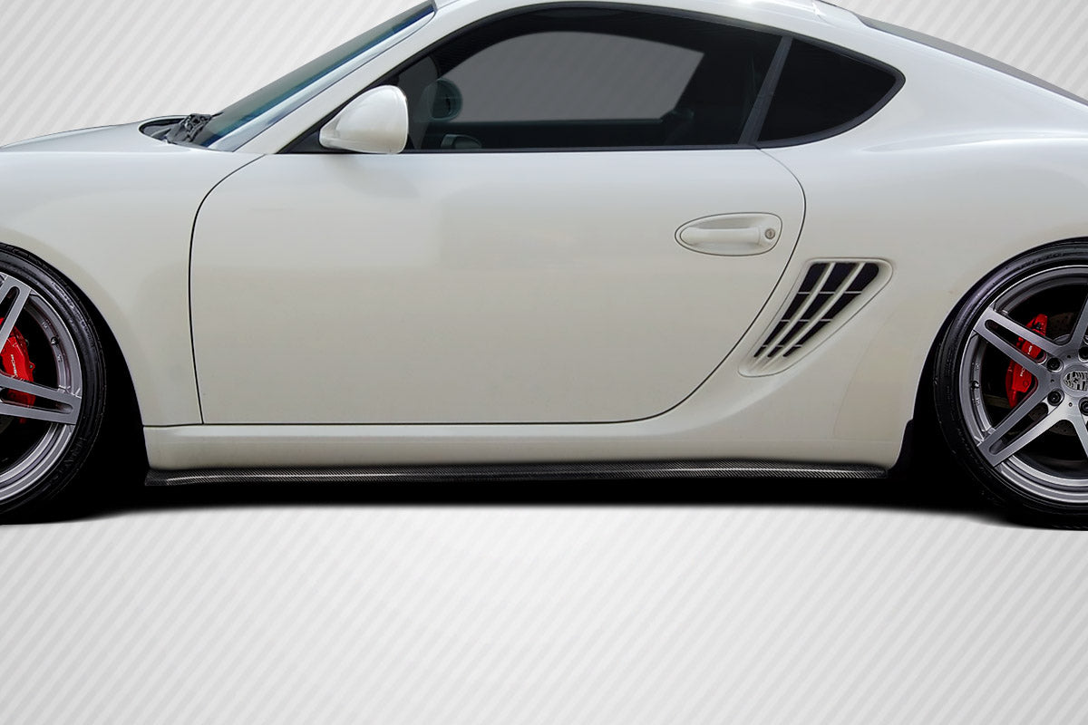 2006-2010 Porsche Cayman Carbon Creations Max Carbon Fiber Side Skirts