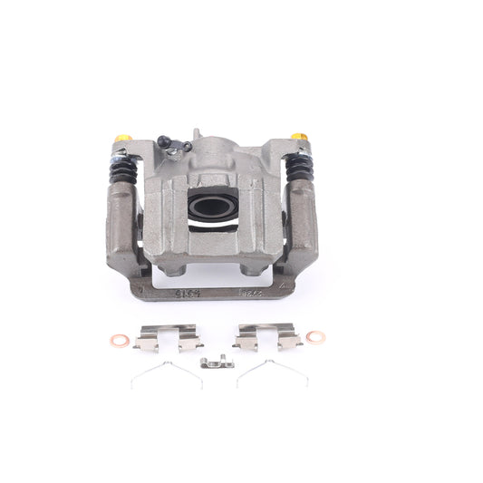 PowerStop rear left OE brake caliper with bracket for Honda Pilot 2009-2015, showing detailed view of caliper and mounting bracket.