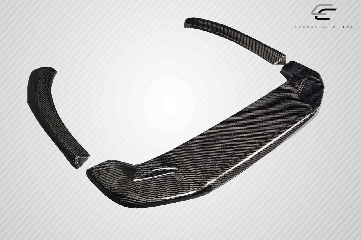 2017-2020 Fiat 124 Spider Carbon Creations Speed Rear Lip Spoiler Splitters - 3 Pieces (S)