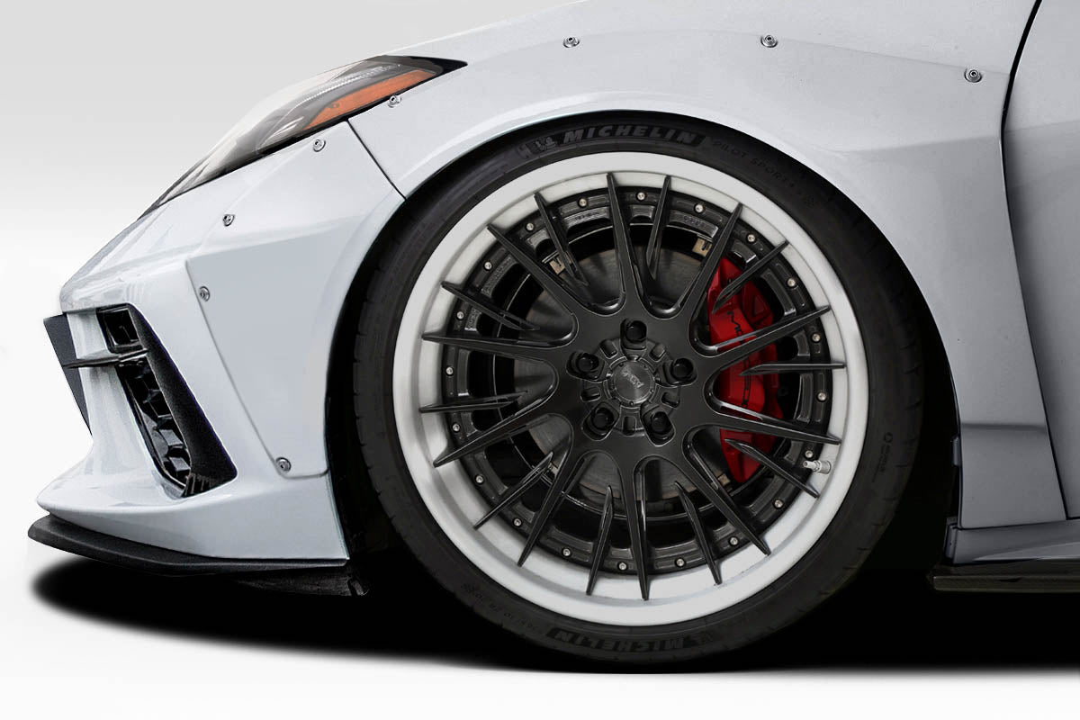 2020-2025 Chevrolet Corvette C8 Duraflex Gran Veloce Wide Body Side Skirt Rocker Panel Splitters - 2 Pieces