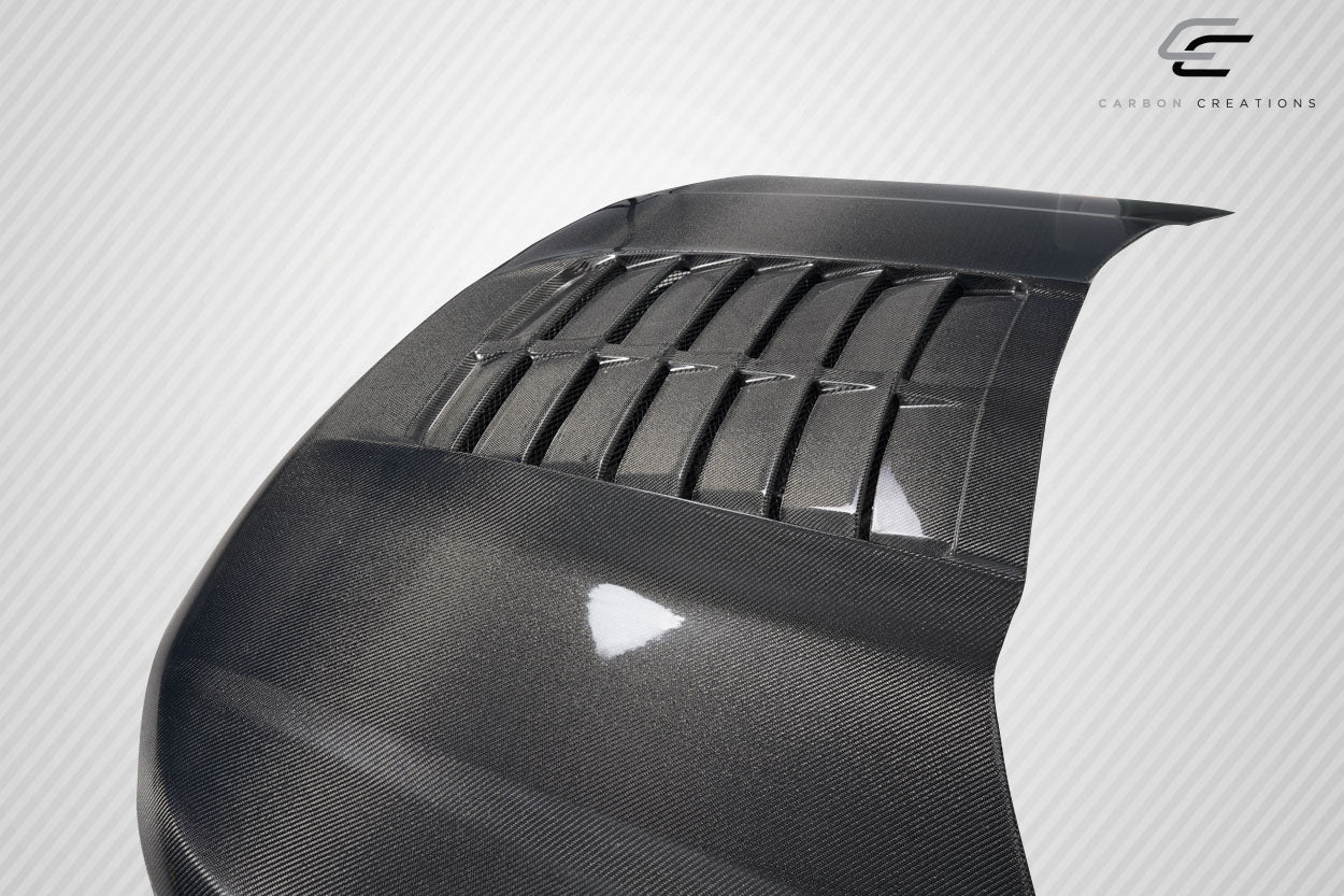 2016-2019 Ford Explorer Carbon Creations GT500 Look Hood - 1 Piece