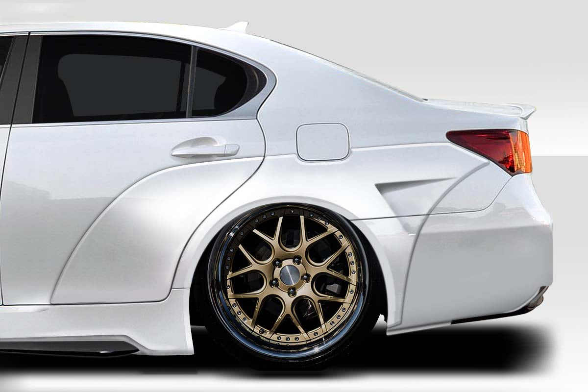 2013-2020 Lexus GS Series G200 GS300 GS350 GS450 GS450H Duraflex AM Design Wide Body Rear Fender Flares - 6 Piece