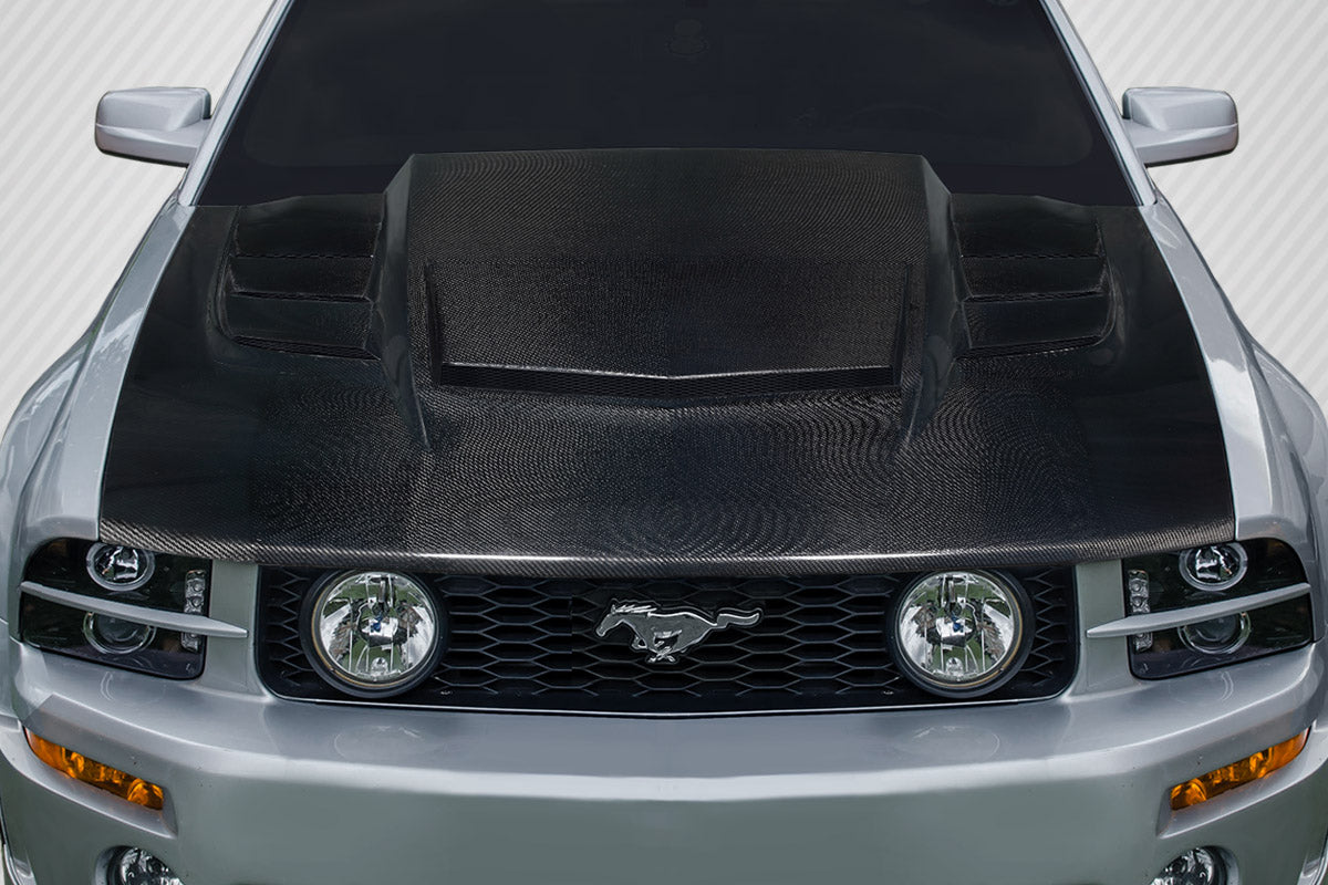 2005-2009 Ford Mustang Carbon Creations Interceptor Carbon Fiber Hood