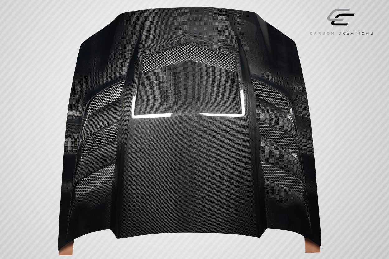 2013-2014 Ford Mustang Carbon Creations Interceptor Carbon Fiber Hood