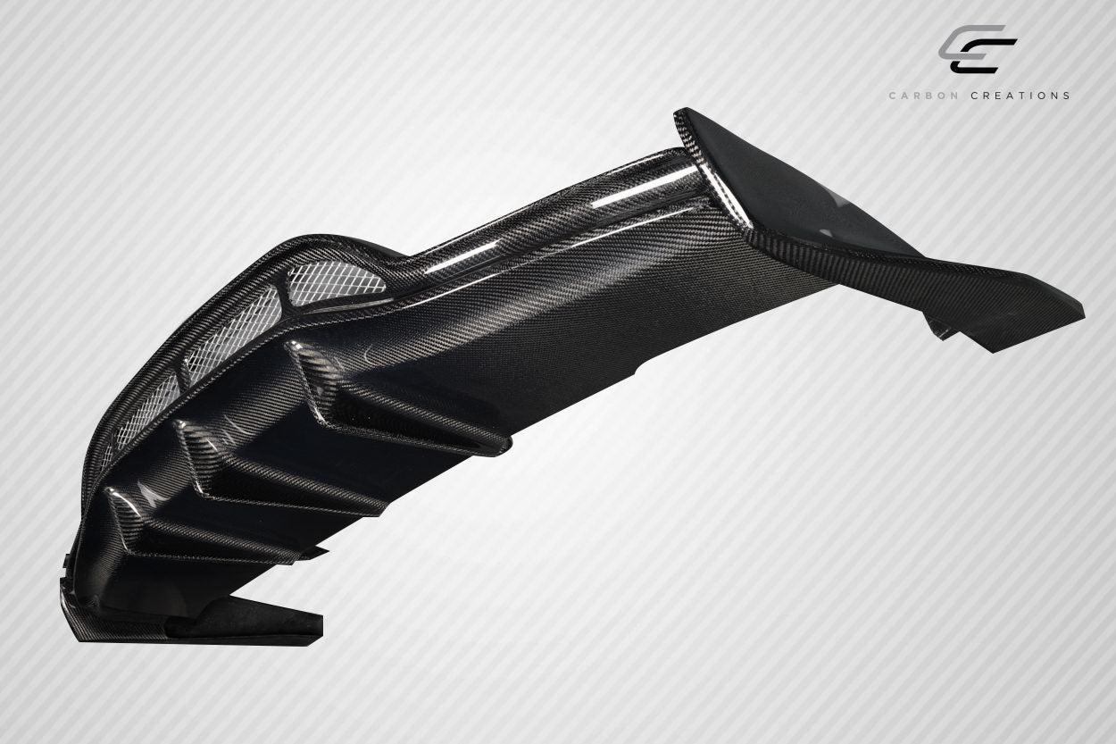 2015-2020 Mercedes C Class W205 Carbon Creations Weaver Sport Rear Diffuser - 3 Pieces